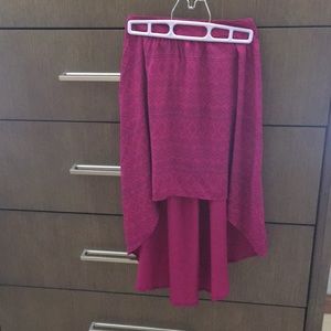 Fuschia/Red Print Skirt -size XS